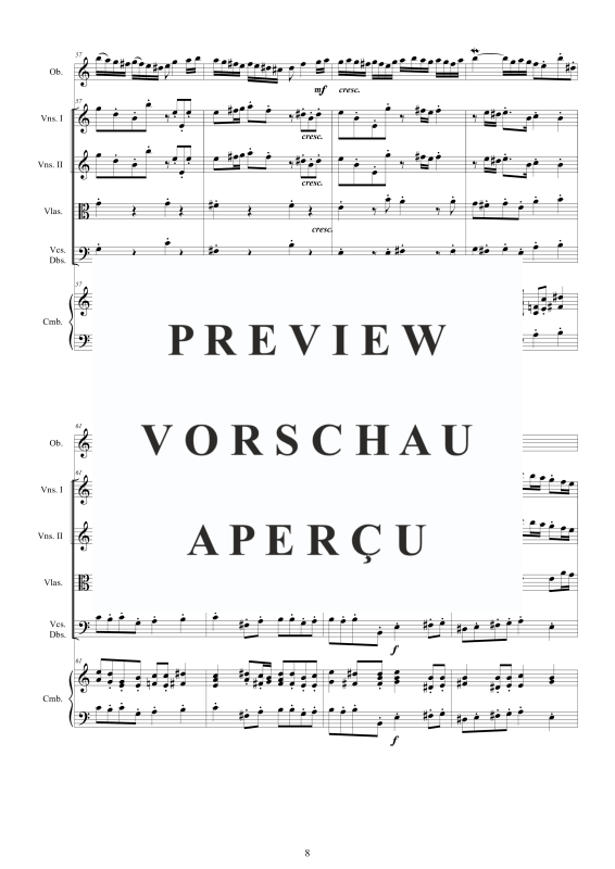 Produktgalerie: Seite 9 von 11 Concerto No.5 in C-Dur Op.9, , Oboe Solo, Streicher Ensemble und Cembalo BC