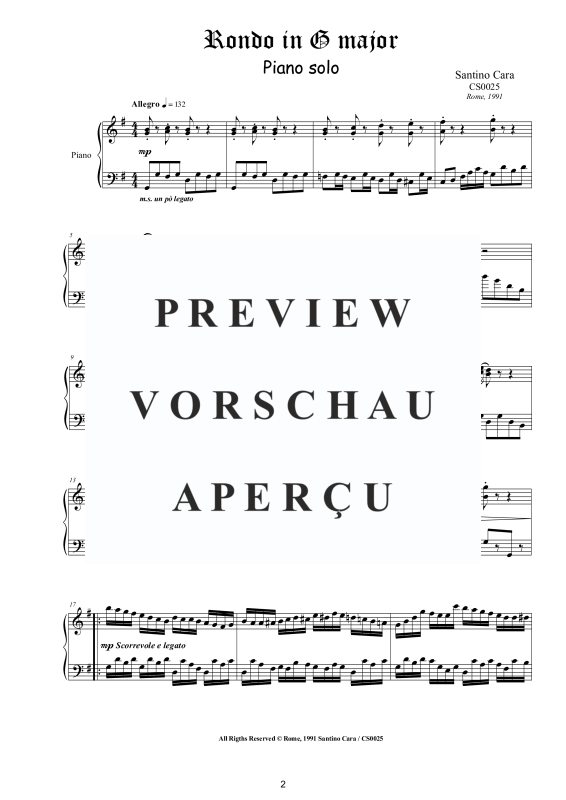 Produktgalerie: Seite 3 von 7 Rondo in G-Dur, , Klavier Solo