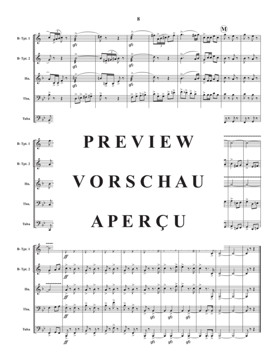 Produktgalerie: Seite 10 von 21 Pas Redouble , , (Blechbläserquintett)