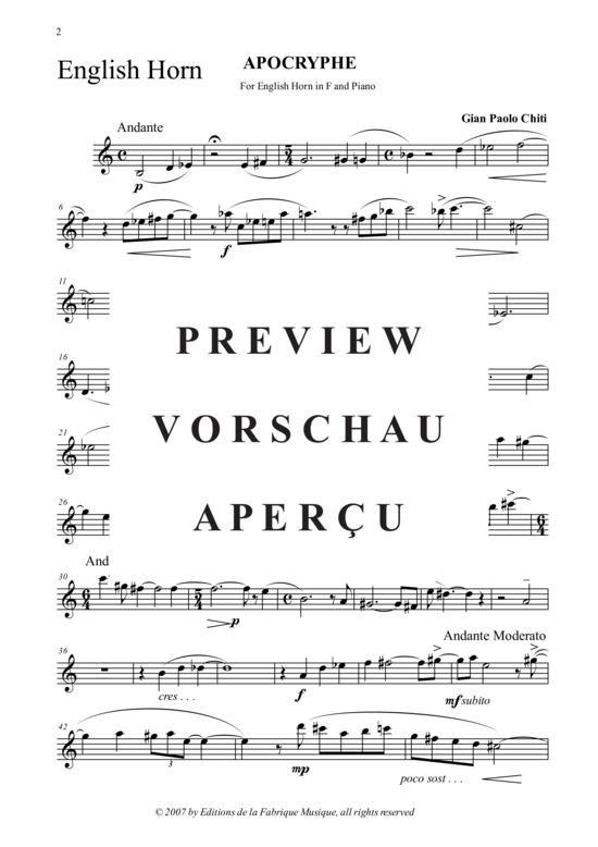 Produktgalerie: Seite 14 von 16 Apocryphe , , (Englischhorn + Klavier)