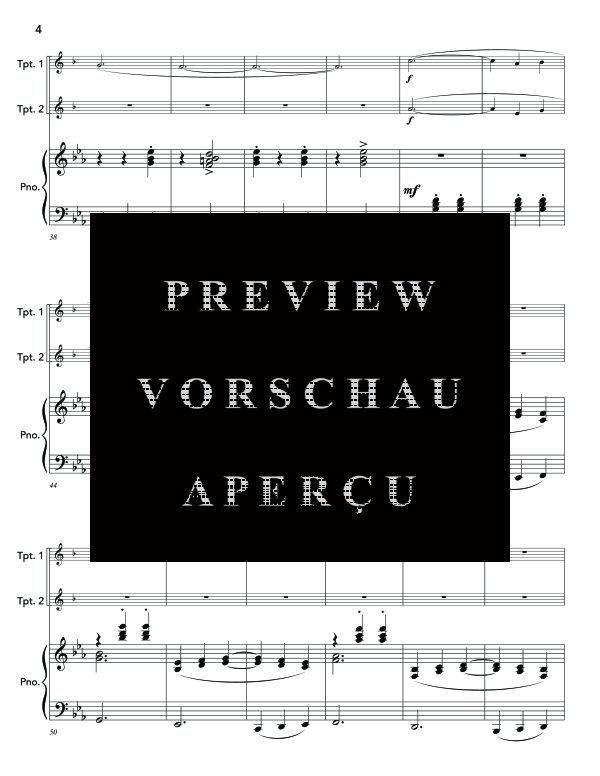 Produktgalerie: Seite 8 von 11 Doble o Nada, , (Trio 2x Trompete in B und Klavier)