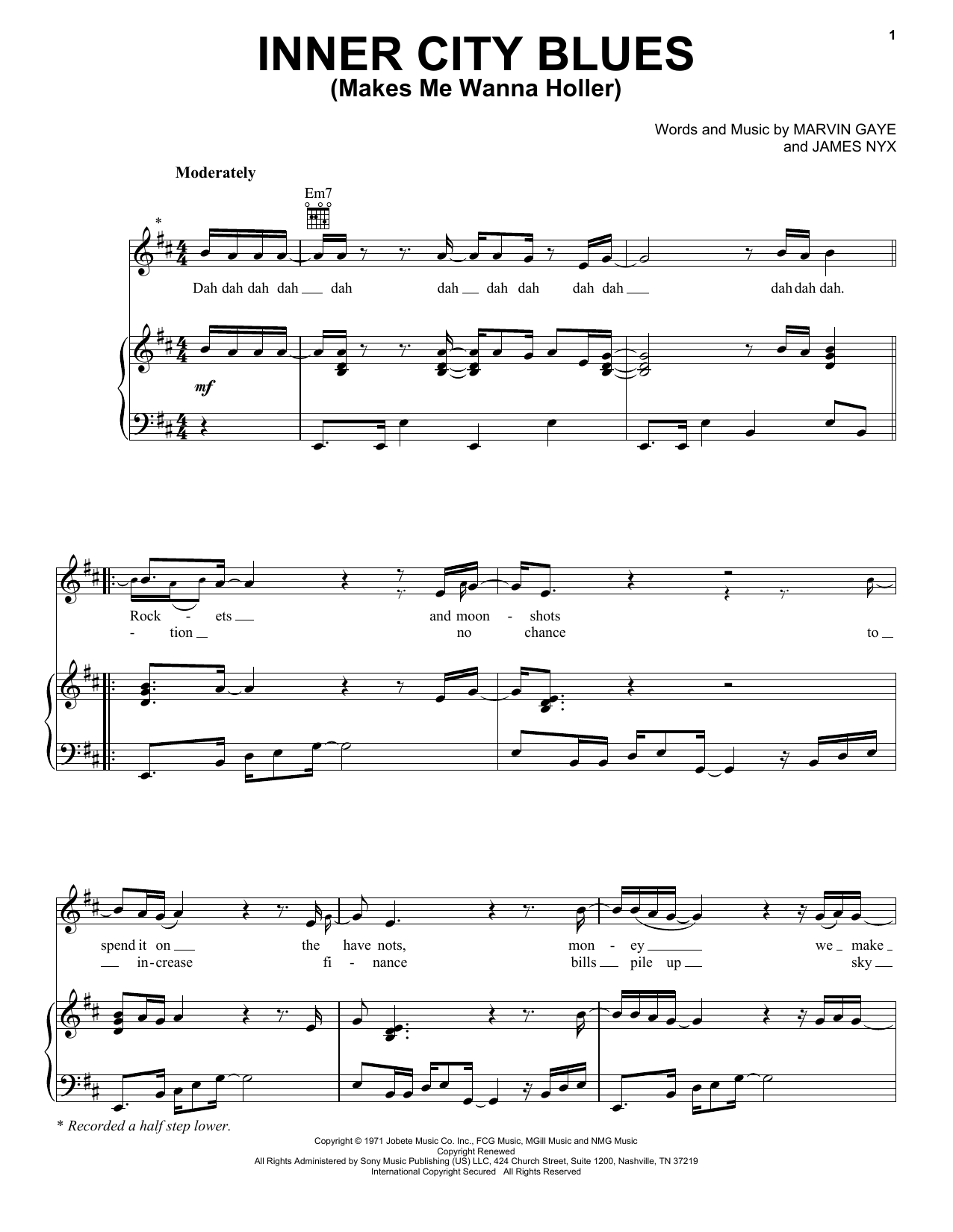 Produktbild zu: Inner City Blues (Make Me Wanna Holler)
