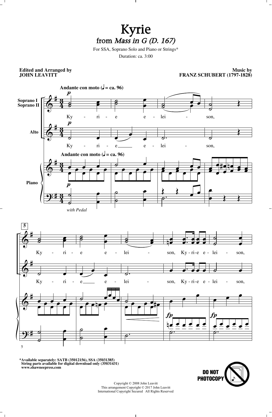 Produktgalerie: Seite 1 von 1 Kyrie, John Leavitt, Chor