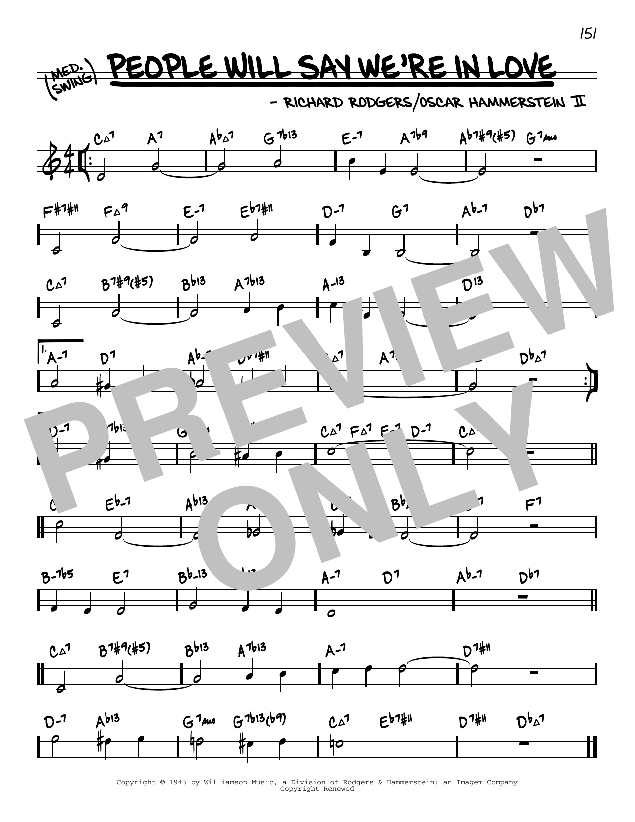 Produktbild zu: People Will Say We're In Love (from Oklahoma) (arr. David Hazeltine)
