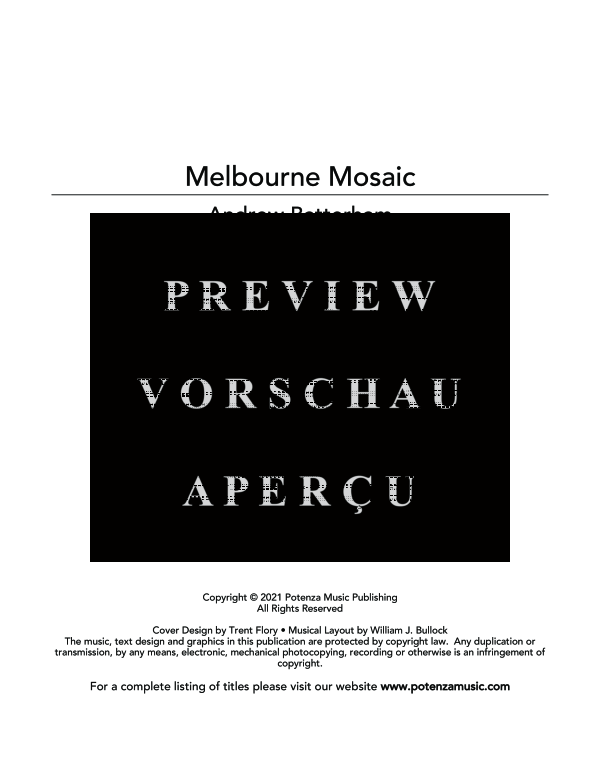 Produktgalerie: Seite 3 von 11 Melbourne Mosaic, , (Blechbläser Quintett)