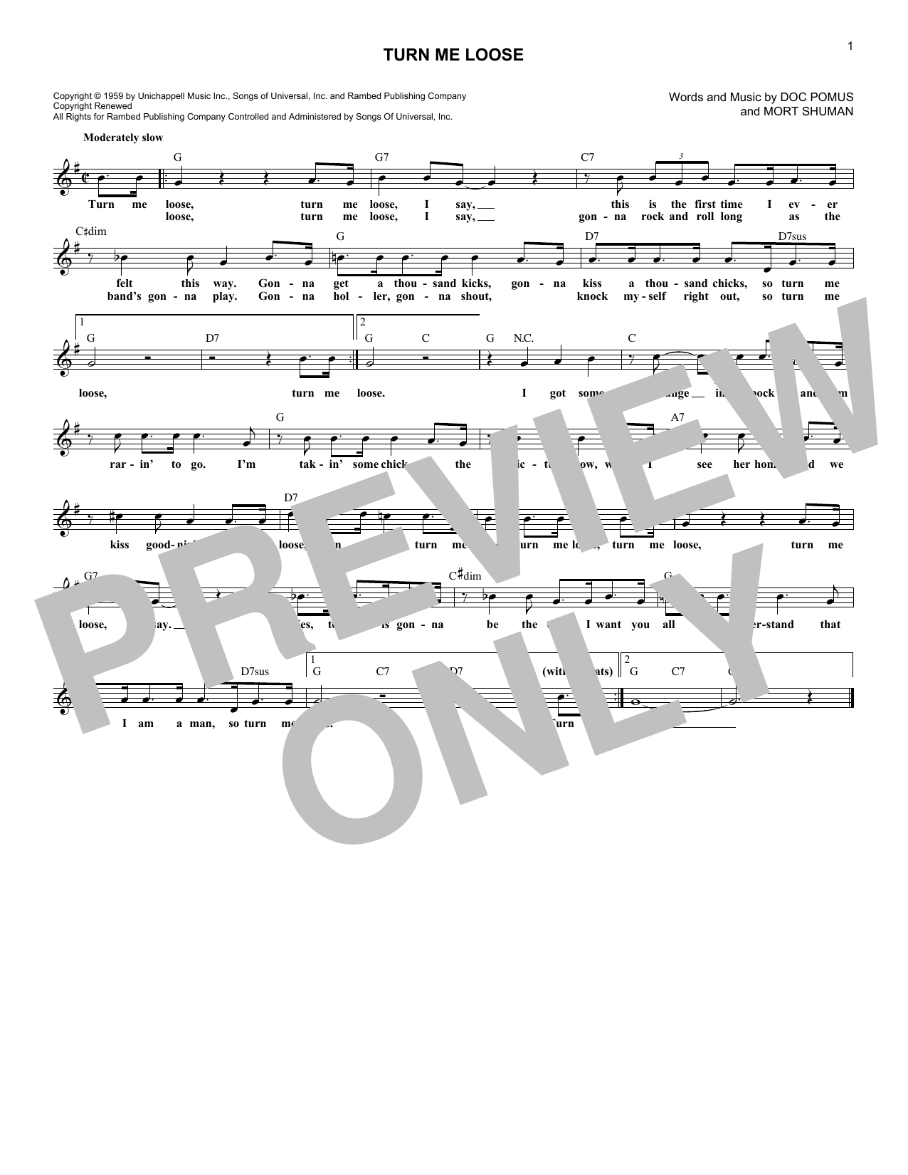 Produktbild zu: Turn Me Loose