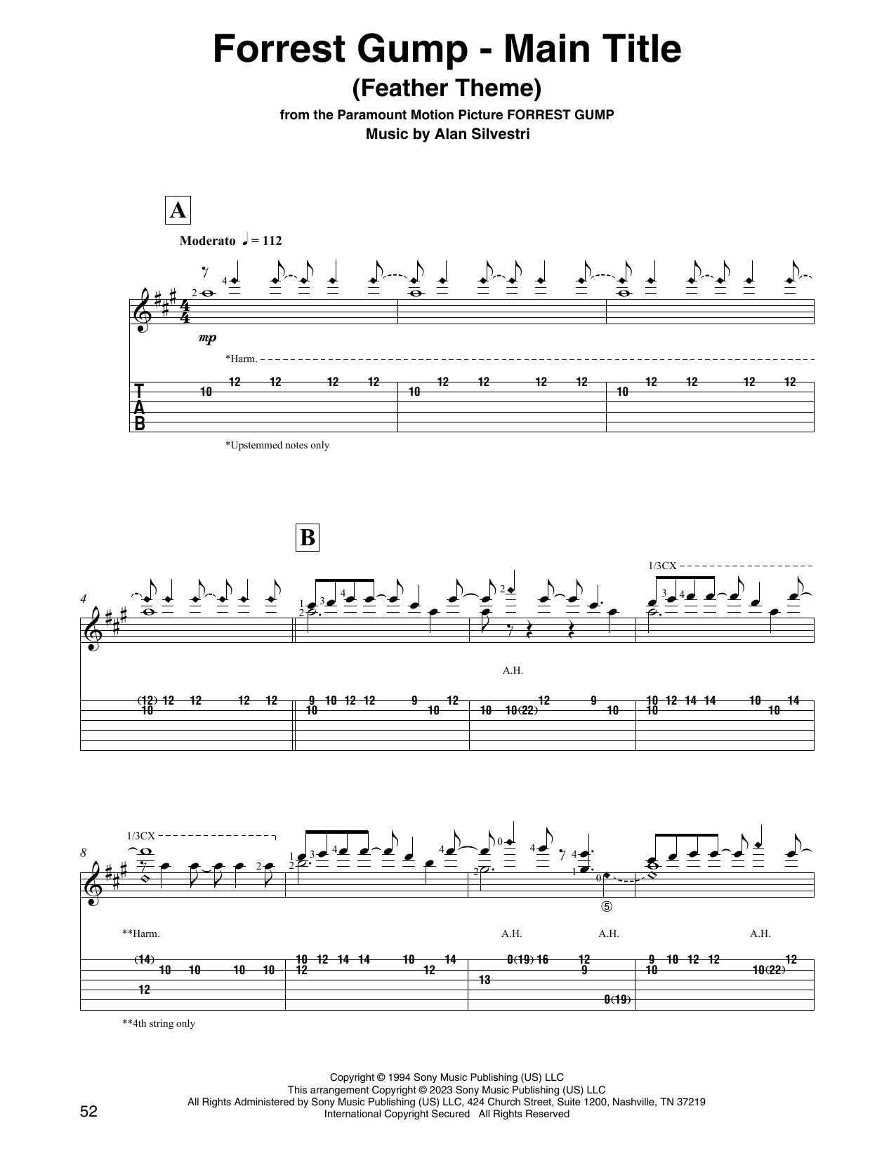 Produktbild zu: Forrest Gump - Main Title (Feather Theme) (arr. David Jaggs)