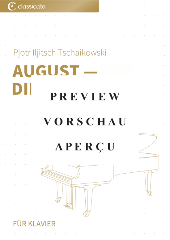 Product gallery: Page 2 of 12 August - Die Ernte - Die Jahreszeiten op. 37b, Nr. 8 , , Piano Solo