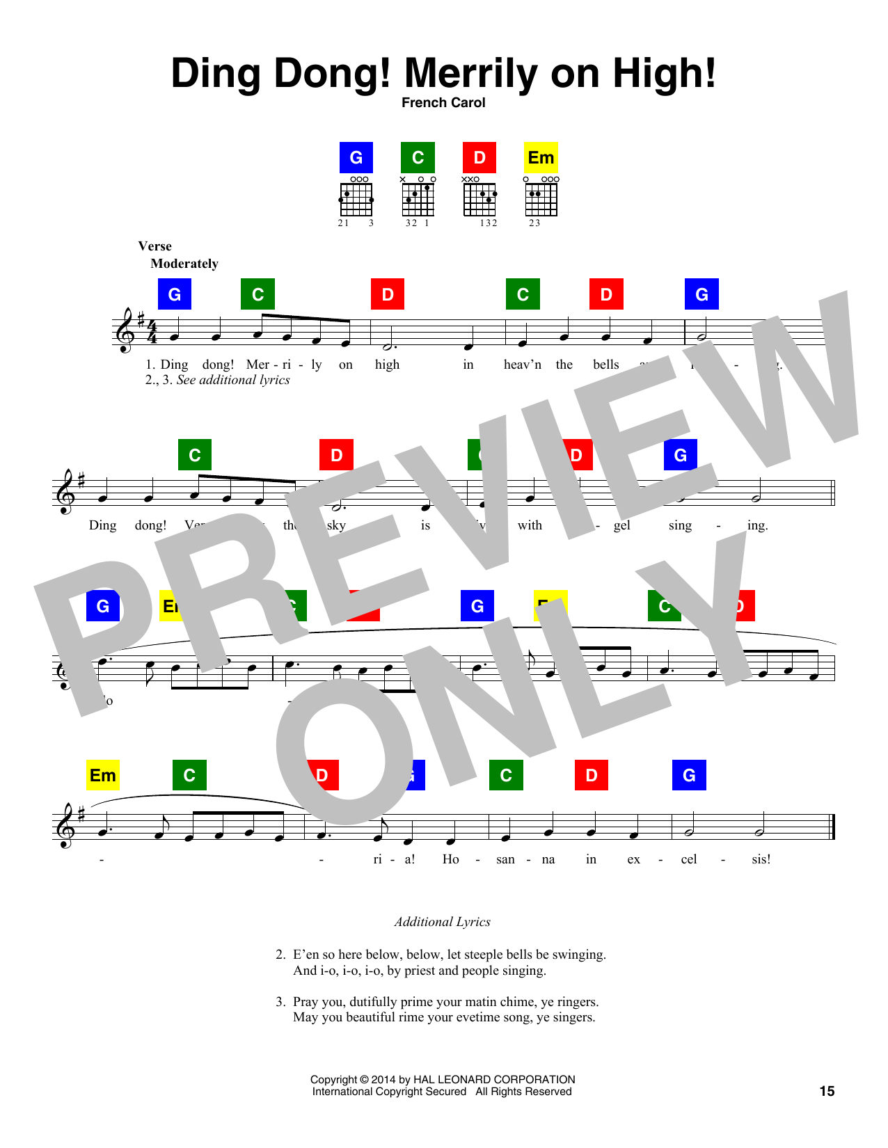 Produktbild zu: Ding Dong! Merrily On High!