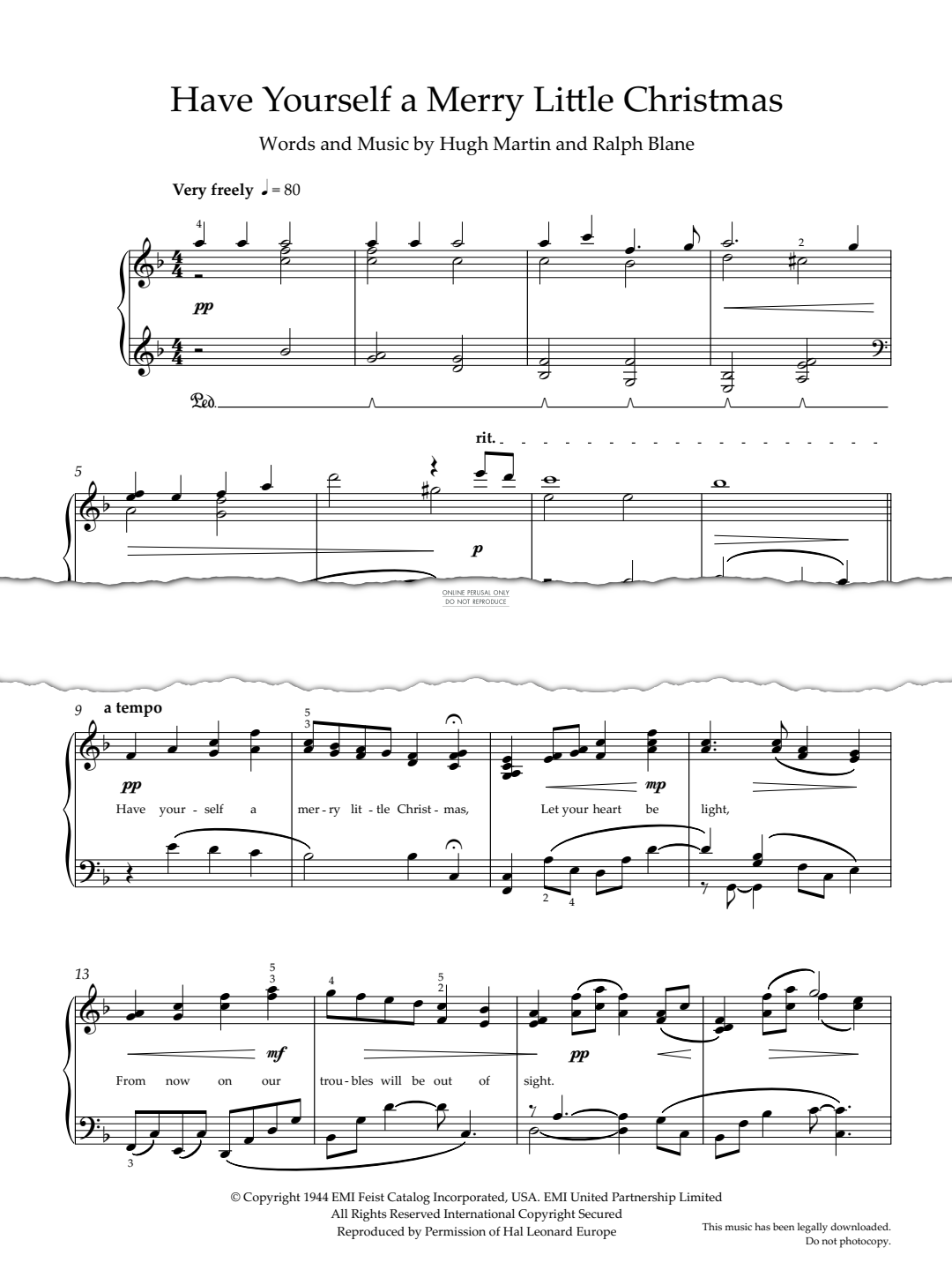Product gallery: Page 1 of 1 Have Yourself A Merry Little Christmas, Hugh Martin
