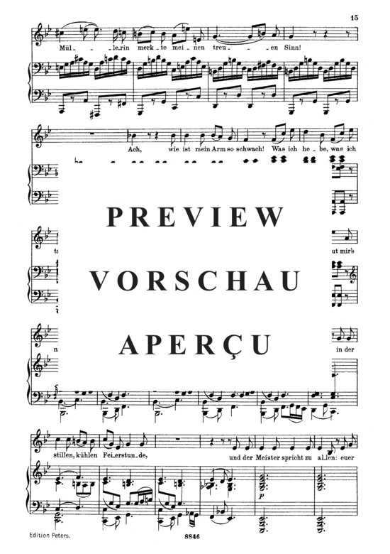 gallery: Am Feierabend, D.795-5 (Die Schöne Müllerin) , ,  (Gesang mittel + Klavier)