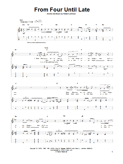 Product gallery: Page 1 of 1 From Four Until Late, Robert Johnson