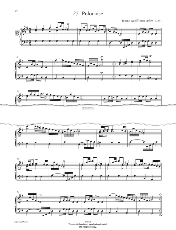 Produktbild zu: Polonaise In G Major (from 'The Anna Magdalena Notebook 1725')
