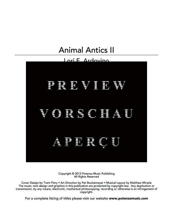 Produktgalerie: Seite 8 von 11 Animal Antics II, , (Erzähler und Klarinette)