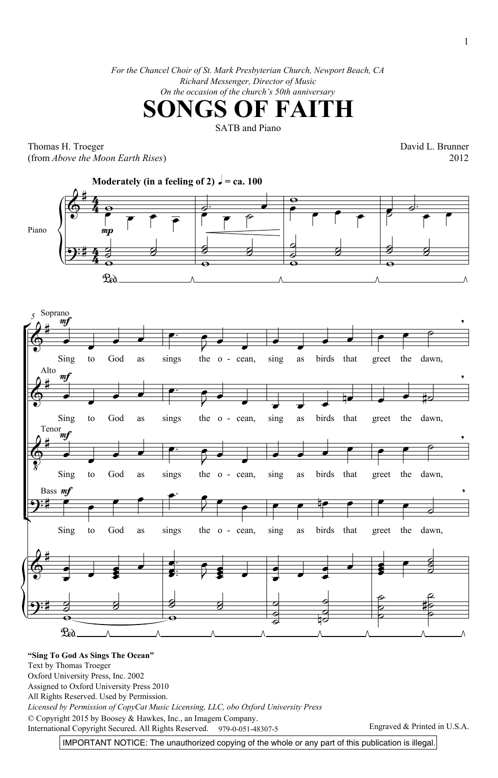 Produktbild zu: Songs Of Faith