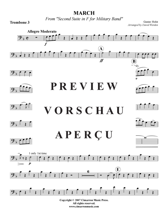 Product gallery: Page 16 of 19 Marsch aus der Militär Suite in F , , (Trombone ensemble)