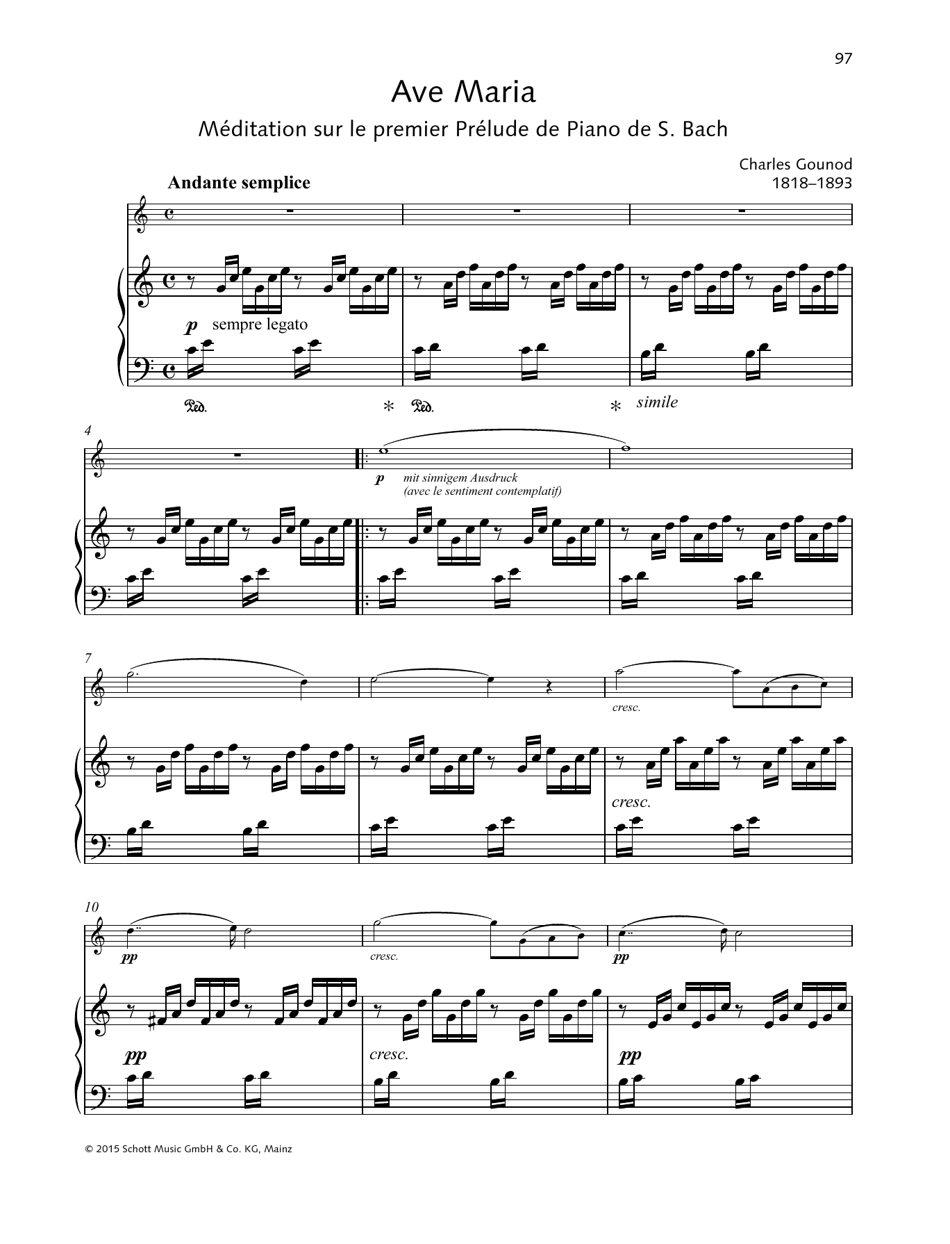 Product gallery: Page 1 of 1 Ave Maria, Charles Gounod