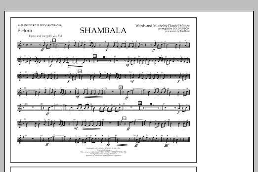 Produktbild zu:  Shambala - F Horn - Jay Dawson