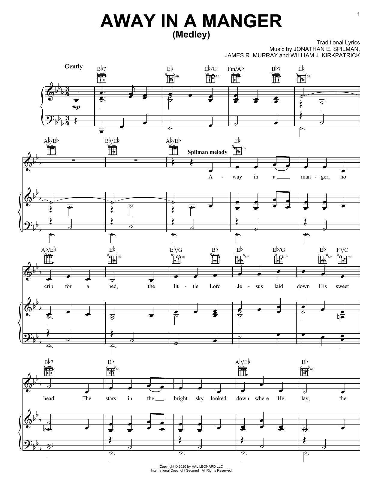 Produktbild zu: Away In A Manger (Medley)