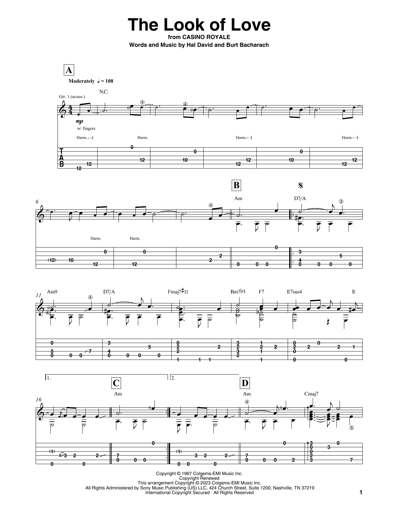 Produktbild zu:  The Look Of Love - Bacharach & David