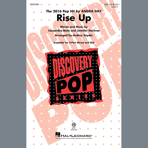 Produktbild zu: Rise Up (arr. Audrey Snyder)