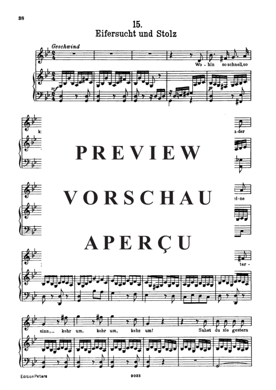 Product gallery: Page 2 of 4 Eifersucht und Stolz D.795-15 (Die Schöne Müllerin), , High Voice and Piano
