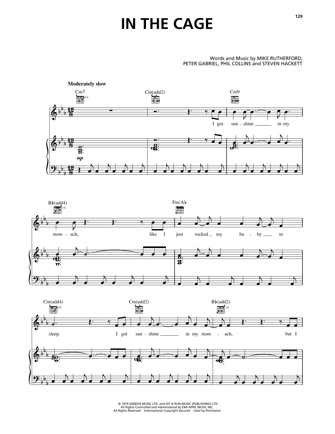 Produktgalerie: Seite 1 von 1 In The Cage, Genesis, Gesang, Gitarre, Klavier