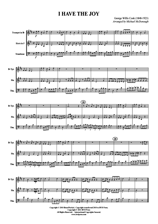 Produktbild zu: I Have the Joy George Willis Cook