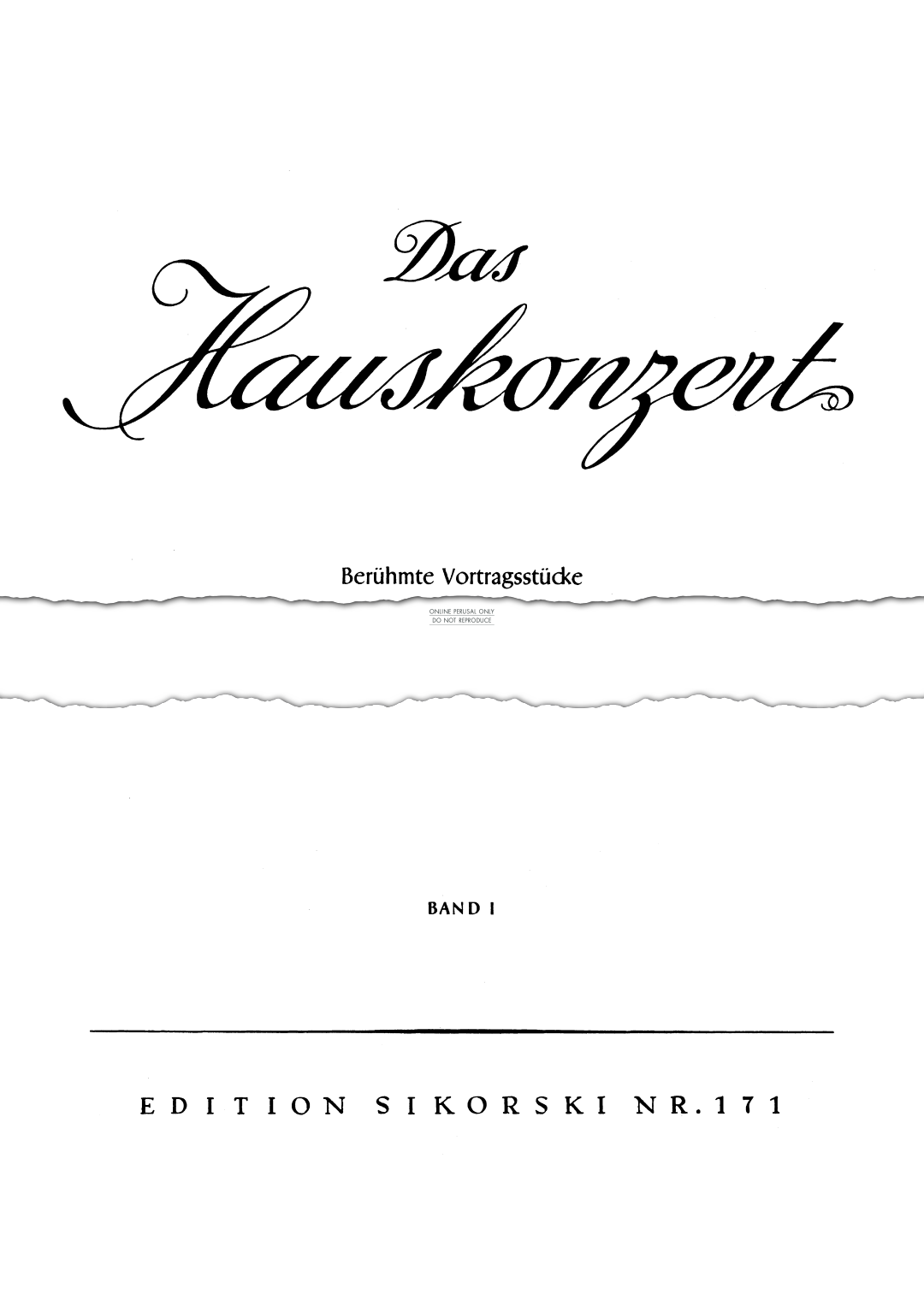 Produktbild zu: Das Hauskonzert [Concert at Home]