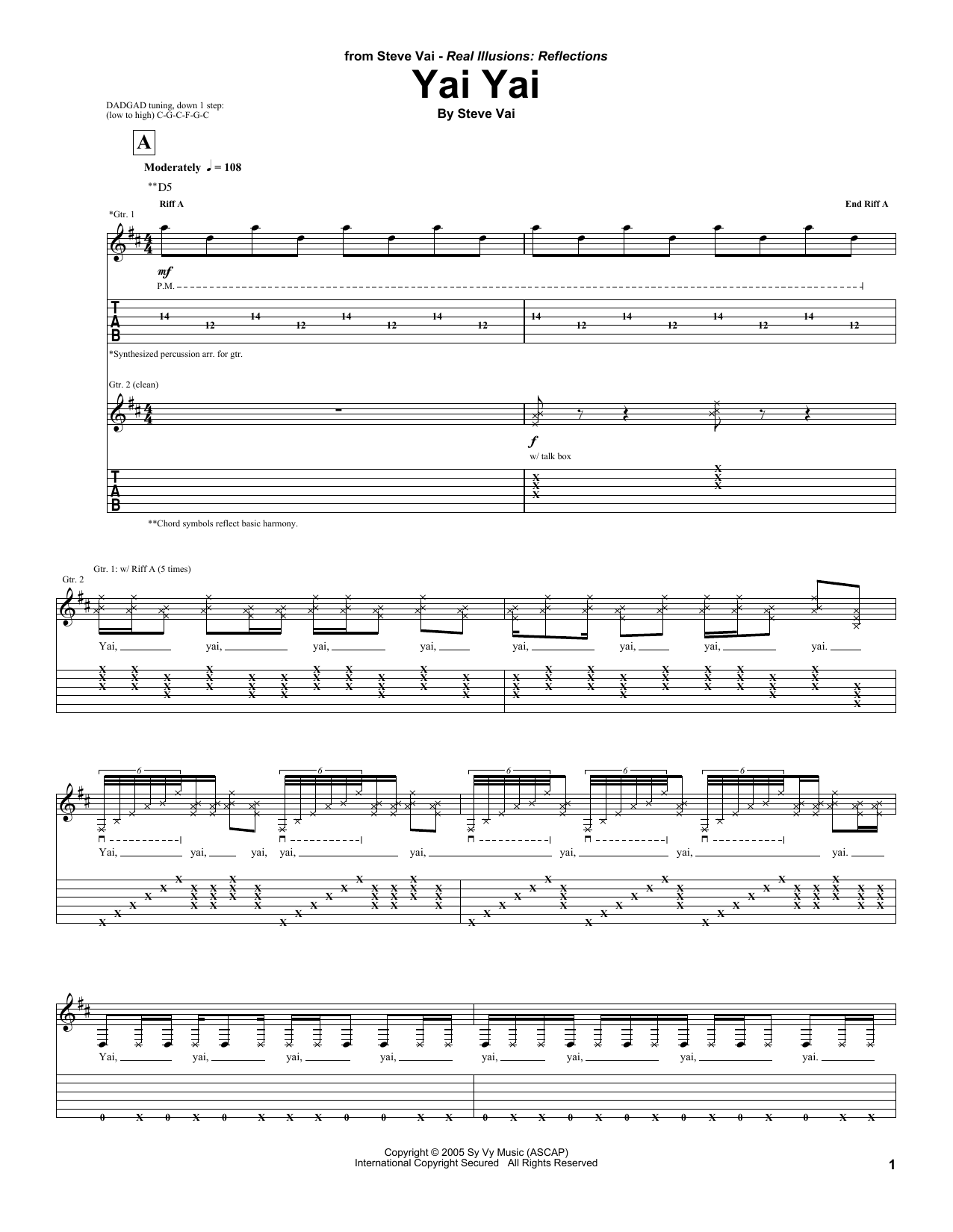 Produktgalerie: Seite 1 von 1 Yai Yai, Steve Vai, Gitarre