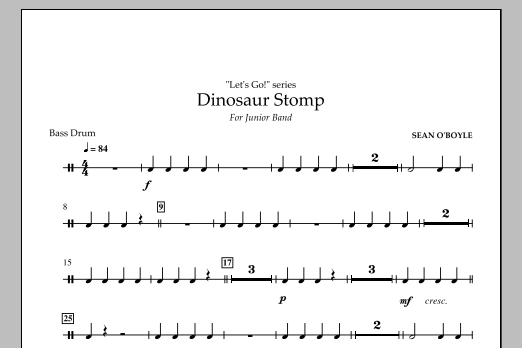Produktbild zu:  Dinosaur Stomp - Bass Drum - 