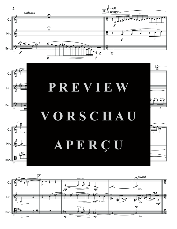 Product gallery: Page 6 of 11 Trio, Op. 65, , (trio clarinet, horn and bassoon)
