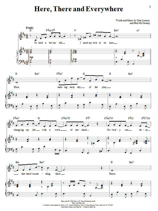 Product picture to:  Here, There And Everywhere - The Beatles