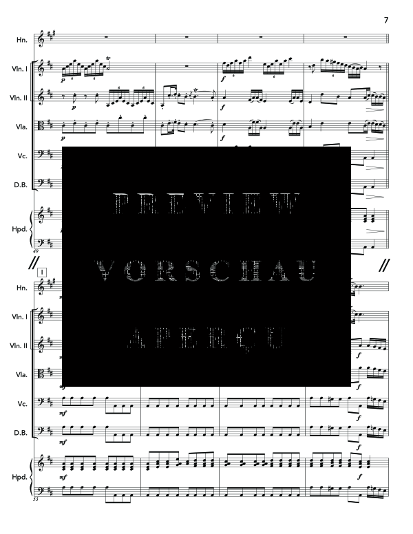 Produktgalerie: Seite 11 von 11 Sinfonia da Camera in Re, , (Horn in F Solo und Streichorchester)