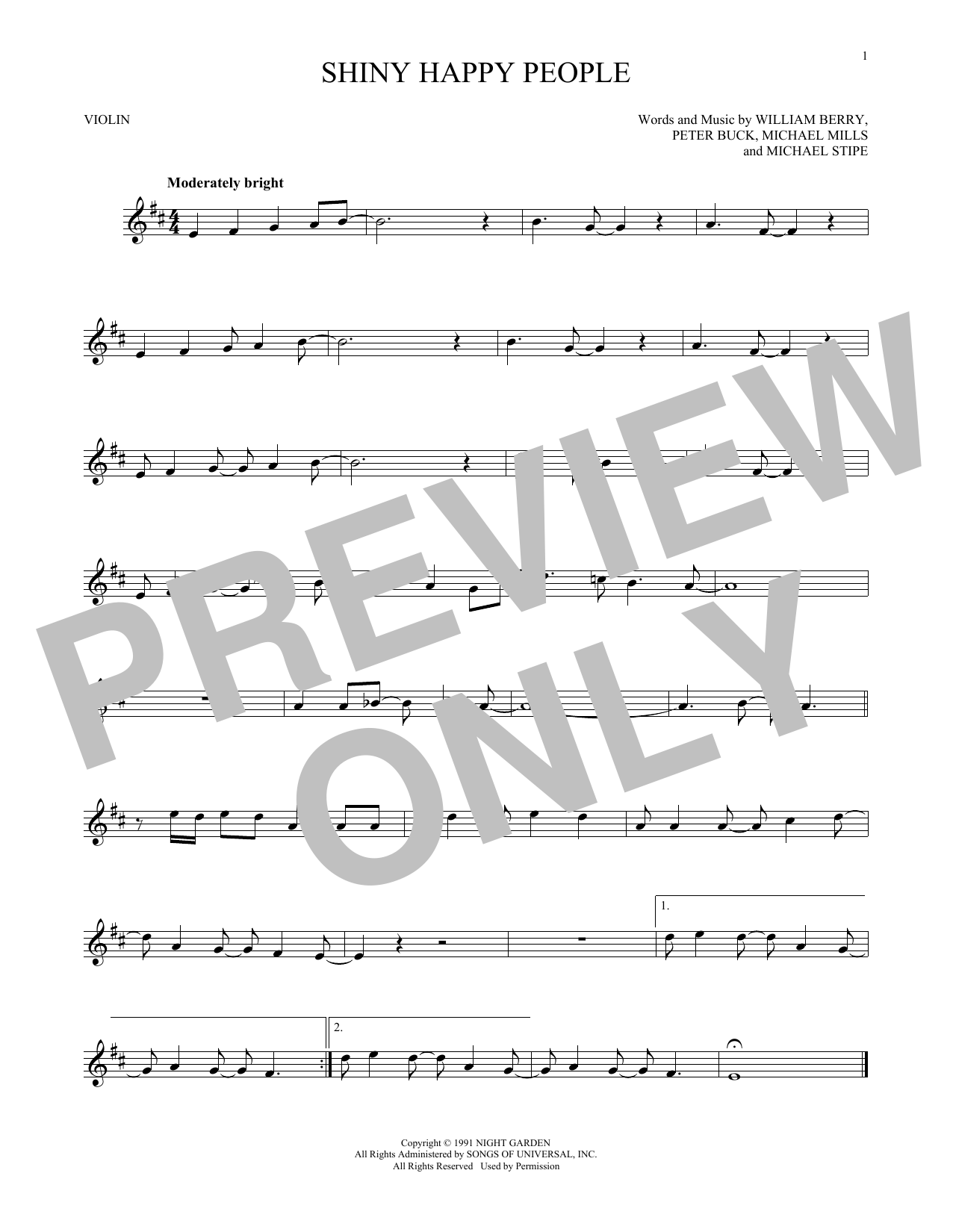 Product gallery: Page 1 of 1 Shiny Happy People, R.E.M.