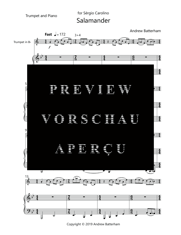 Produktgalerie: Seite 5 von 11 Salamander, , (Trompete in B und Klavier)