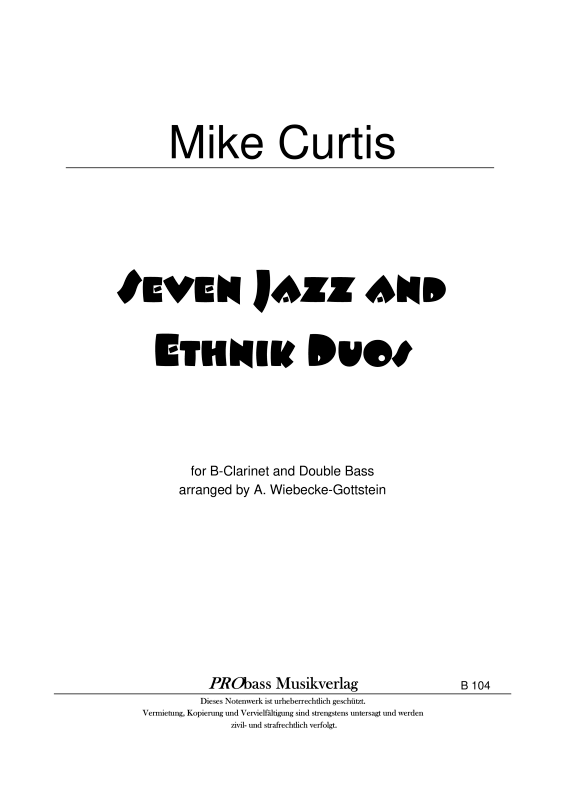 Produktbild zu: Seven Jazz and Ethnik Duos