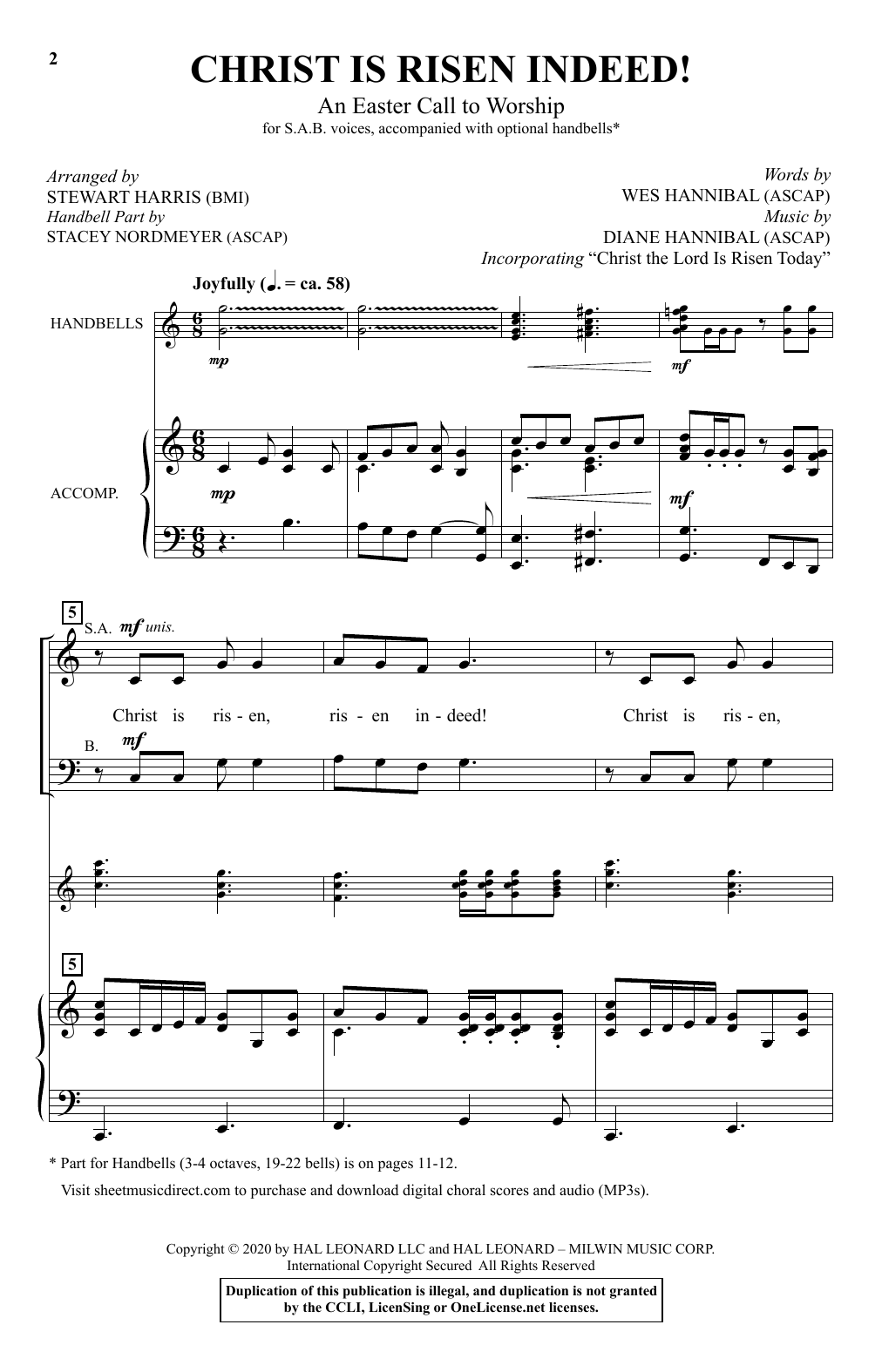 Product picture to: Christ Is Risen Indeed! (An Easter Call To Worship) (arr. Stewart Harris)
