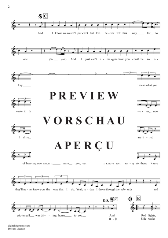 Product gallery: Page 3 of 4 Drivers License , Rodrigo, Olivia, Clarinet in B-flat