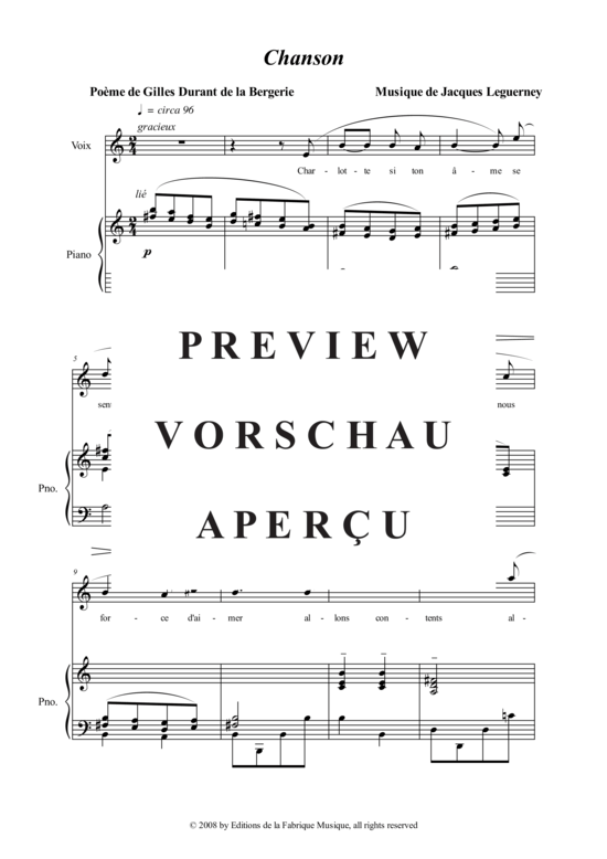 Product gallery: Page 3 of 7 Chanson , , (voice + piano)