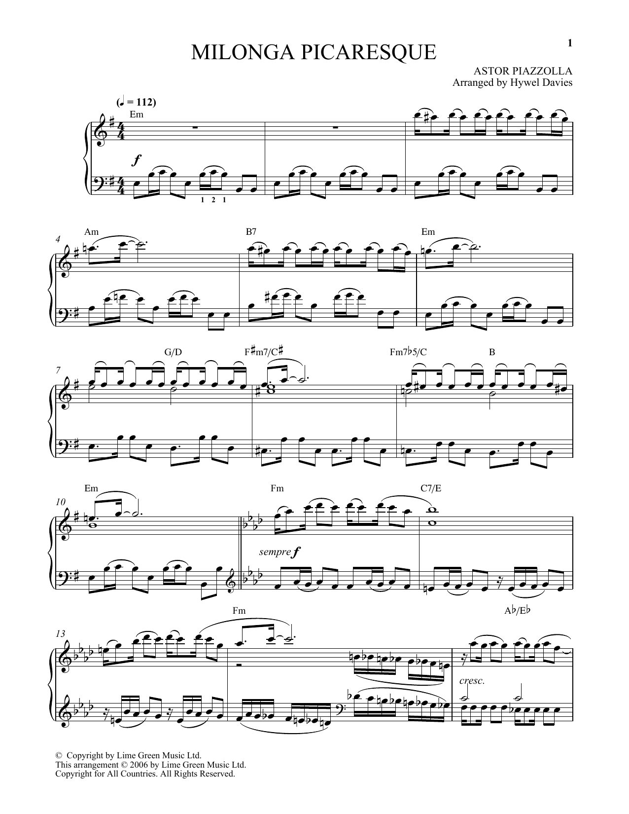 Produktbild zu: Milonga Picaresque