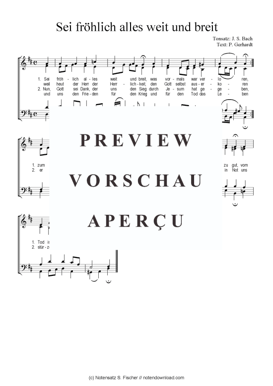 Product picture to: Sei fröhlich alles weit und breit Tonsatz: J. S. Bach / P. Gerhardt