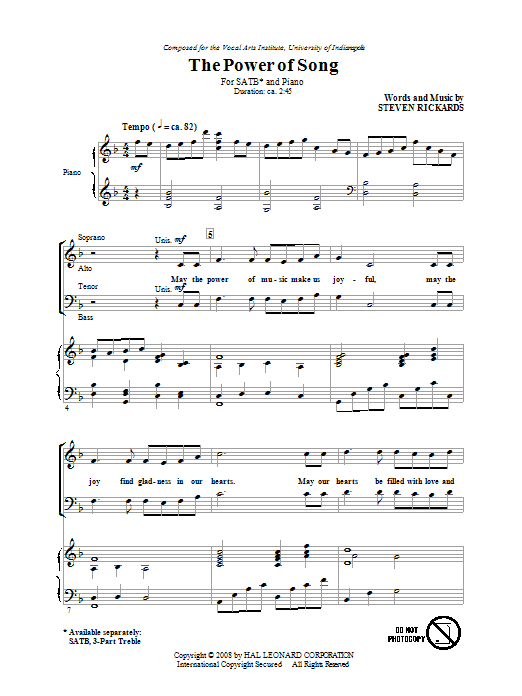 Produktbild zu: The Power Of Song