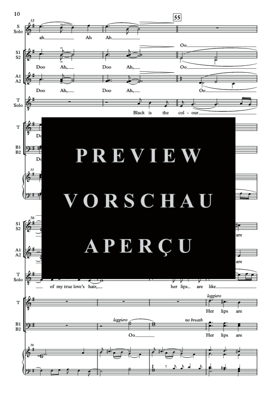 Produktgalerie: Seite 11 von 11 Black Is the Colour, , Sopran Solo, Gemischter Chor und Klavier