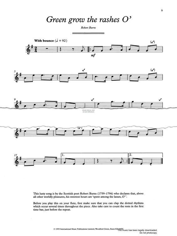 Product gallery: Page 1 of 1 Green Grow The Rushes, O, Traditional