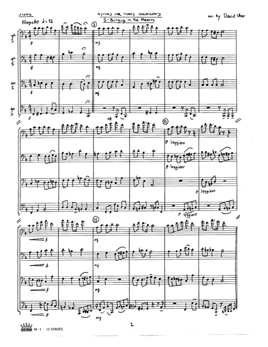 Product picture to: Geistliche Choräle für viele Anlässe David Uber (arr.)