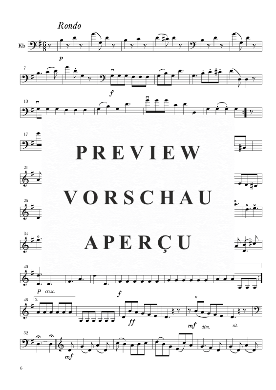 Produktgalerie: Seite 7 von 11 Sonate Nr. 5 G-Dur, , Cello und Kontrabass