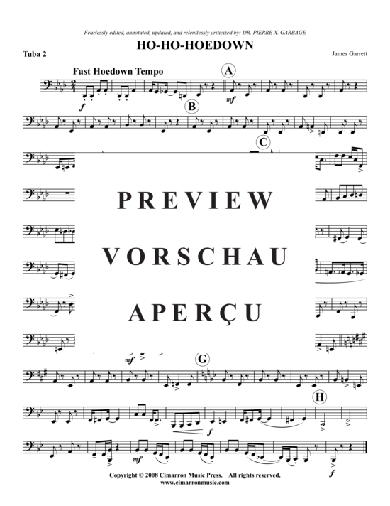 Product gallery: Page 10 of 10 Ho-Ho-Hoedown , , (Tuba Quartet: 2x Baritone, 2xTuba)