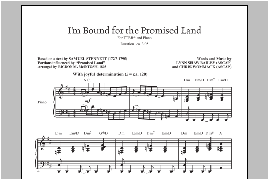 Produktbild zu: I'm Bound For The Promised Land