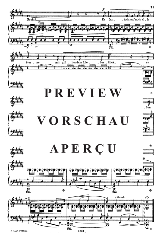 Product gallery: Page 3 of 3 Schöne Fremde, Op.39 No.6, , High Voice and Piano